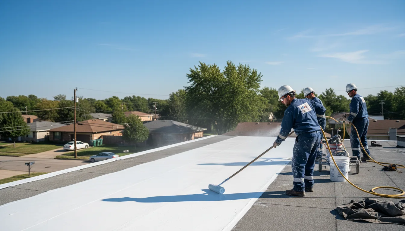 Commercial roof coating in West Baden Springs, IN near me